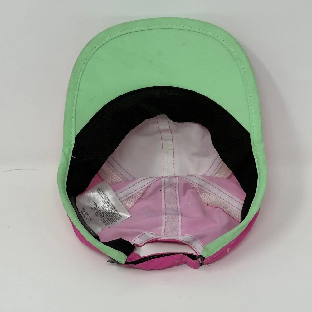 Nike‎ Featherlight Dri-FIT Infant Cap Pink Lime Green Mini Swoosh Hat 2523-P5D